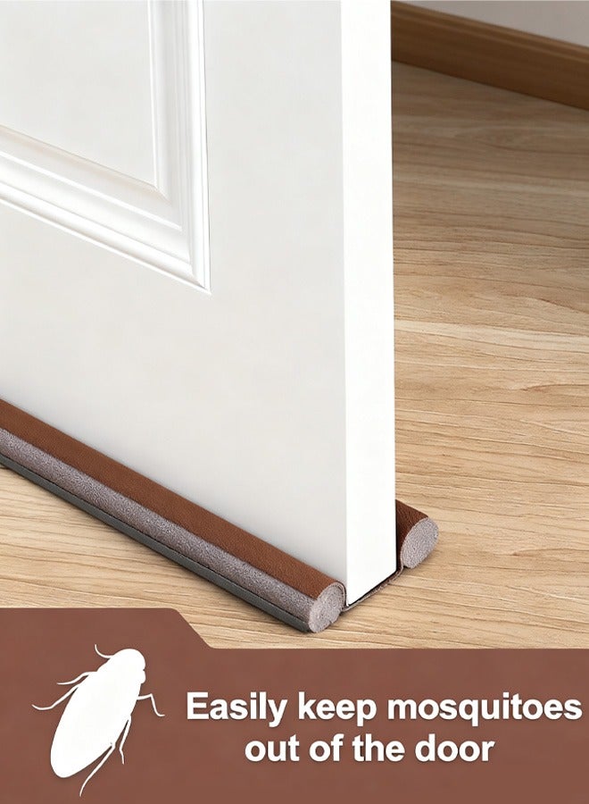 95cm Soundproofing Door Bottom Sealing Strip Guard Under Door Draft Stopper Seal Strip EVA Foam Door Blocker Flexible Door Seal Strip Guard Sealer Stopper Door Weatherstrip Guard Wind Dust Blocker Door Sealer Stopper - Image 2