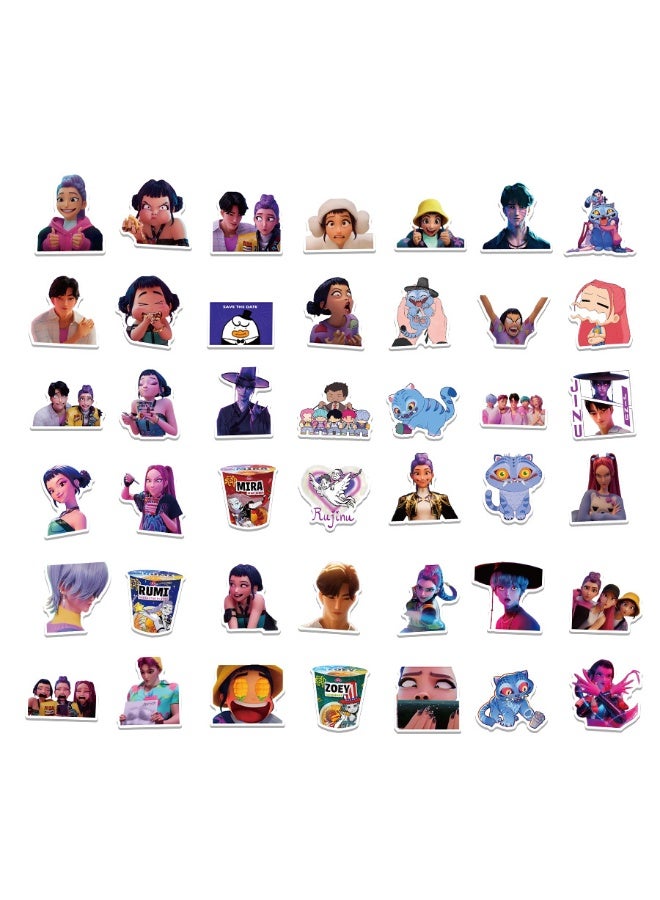 اوراکس 111PCS 3D الرسوم المتحركة فيلم Kpop شيطان الصيادين ملصقات, كوريا أيدول أنيمي أسلوب, مقاومة للماء والبرد Huntrx、Saja Boys、Jinwoo、Rumi、Tiger、Zoeystery、Miromabby, يمكن استخدامها على زجاجات المياه، أجهزة الكمبيوتر المحمولة، الهواتف المحمولة، و Scrapbooks, مناسبة لمحبي K-pop والأنيمي - Image 2