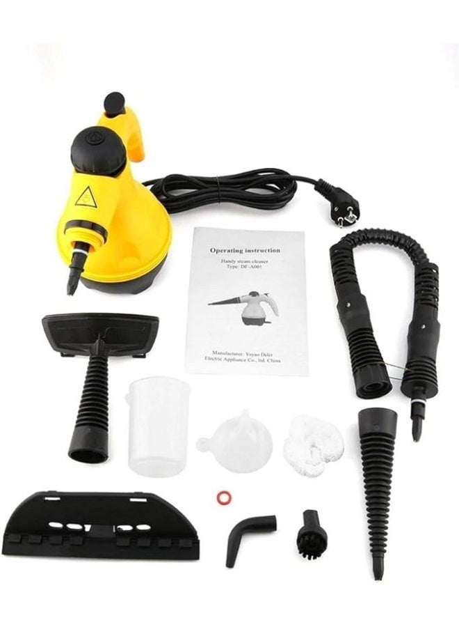 1000W Handheld Steam Cleaner – Multifunctional with 10 Attachments – High-Temperature Cleaning for Kitchen, Sofa, Bathroom, Windows and More - Image 2