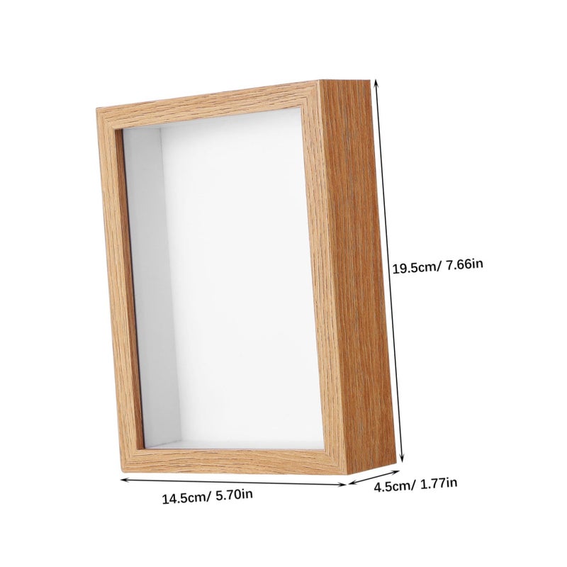 Dried Flower Display Case DIY Wooden Frame For Pressed Flowers Hollow Out Mounting Box Natural Rustic Color Versatile Shadow Box For Keepsakes Home Decor - Image 3