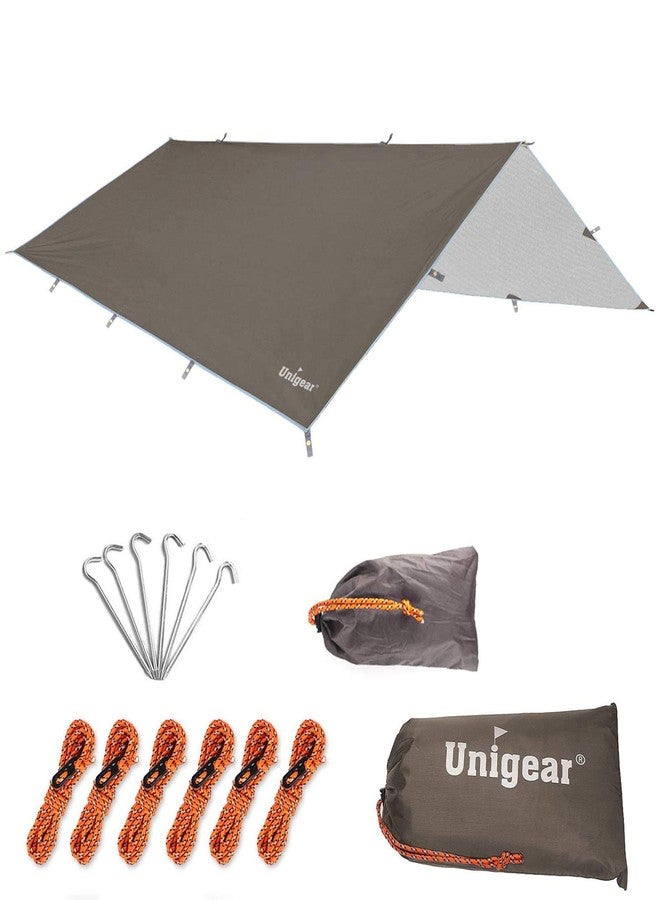 Unigear Tarp Rain Fly Waterproof Tent Tarp Tarp Rain Fly Foldable Lightweight Waterproof Hiking Shelter for Camping and Protection Against Rain, Snow and Sun - Image 1