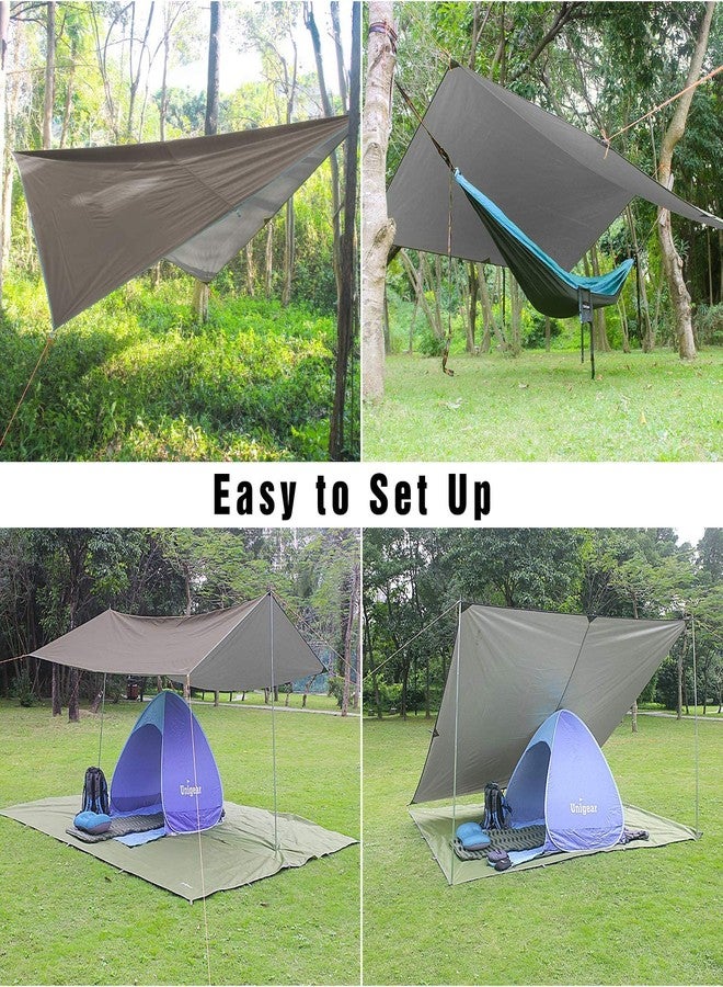 Unigear Tarp Rain Fly Waterproof Tent Tarp Tarp Rain Fly Foldable Lightweight Waterproof Hiking Shelter for Camping and Protection Against Rain, Snow and Sun - Image 4