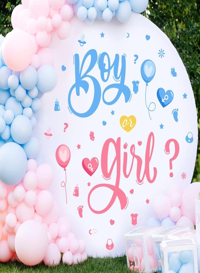HATARU Boy or Girl Sign Gender Reveal Party Decorations He or She Decals Sign Peel and Stick Theme Decals Baby Shower Welcome Sign for Arch Decor Oh Baby Party Decorations Vinyl Stickers for Backdrop Supply - Image 1