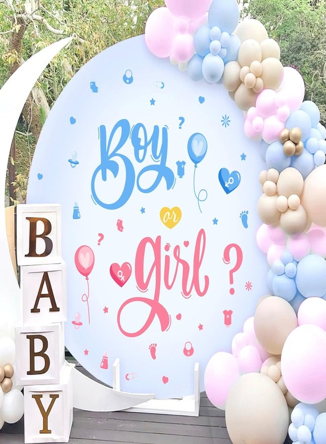 HATARU Boy or Girl Sign Gender Reveal Party Decorations He or She Decals Sign Peel and Stick Theme Decals Baby Shower Welcome Sign for Arch Decor Oh Baby Party Decorations Vinyl Stickers for Backdrop Supply - Image 3