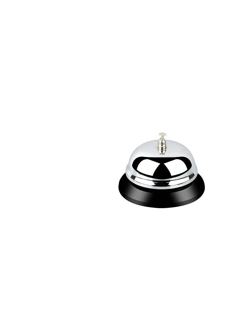 Call Bell, Front Desk Bell, Handheld Stainless Steel Service Bell for Hotel,Offices, Pet Dog Training, Reception,Bar,Restaurants, Warehouses, Elderly & kid Hospitals Attention Call Ringer Counter Bell - Image 1