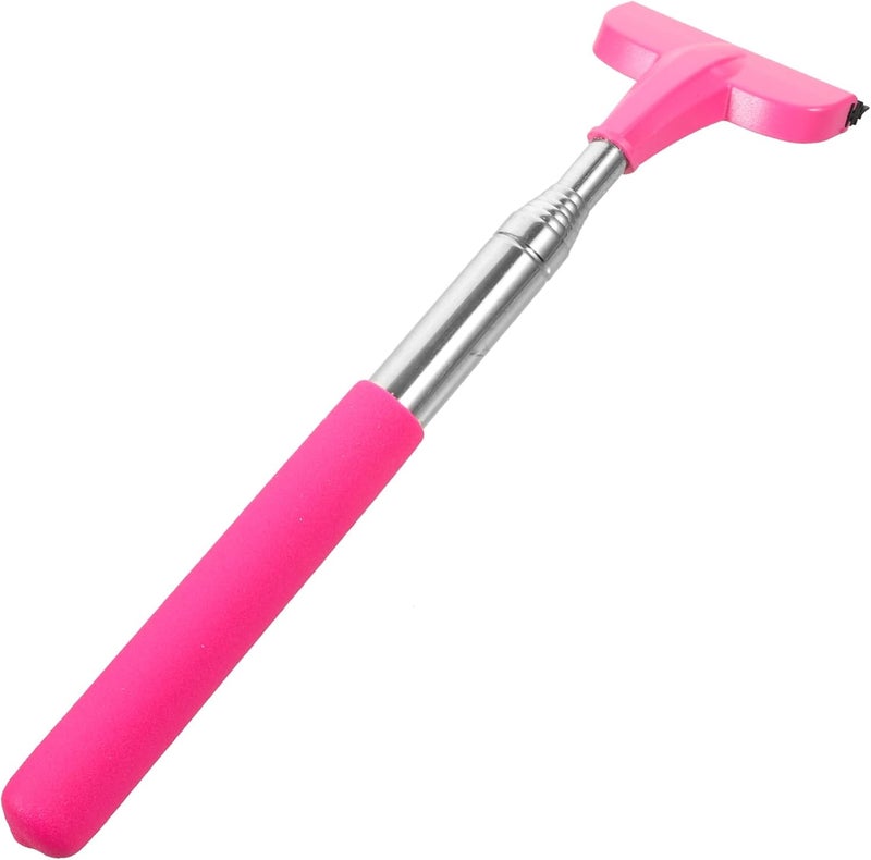 Pink Car Rearview Mirror Wiper Squeegee Multifunctional Easy Installation Window Cleaner - Image 1