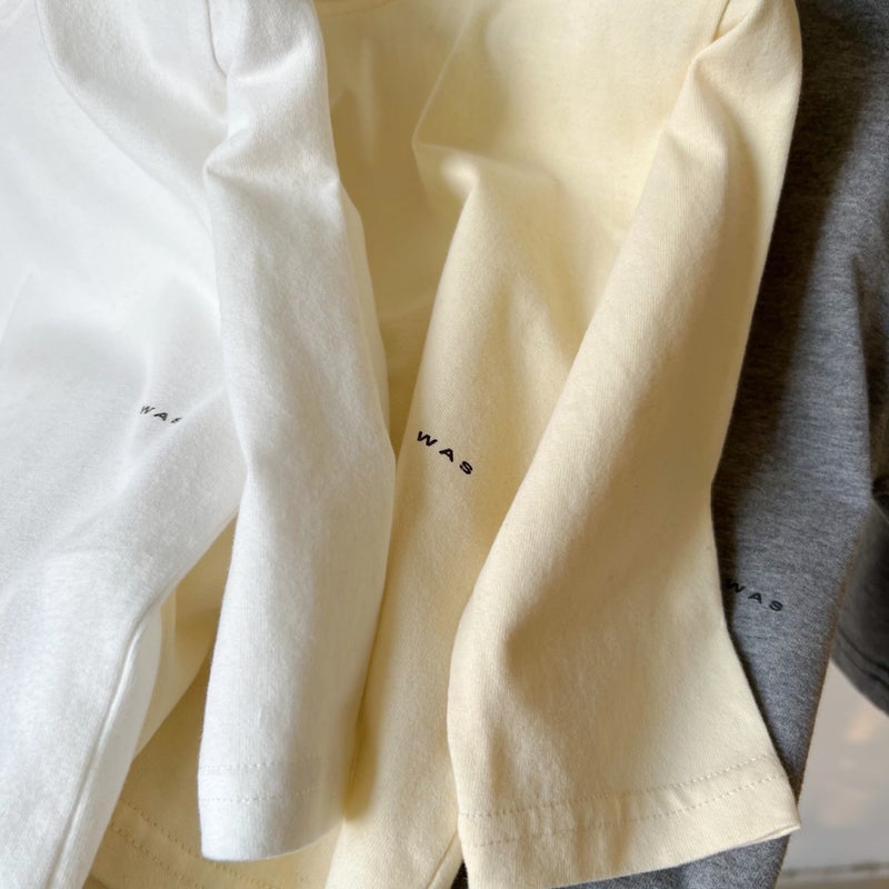 Gl-Kids K-Style of Autum New Kidsren's Mid-Length Small Letter Printed T-Shirt for Men and Women, Skin-Friendly Washed Cotton T-Shirt - Image 2