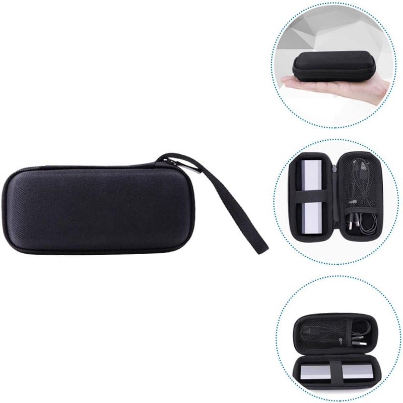 LABRIMP Portable Cable Organizer Bag for Travel Durable Storage Case with Two Compartments for Earphones Cables and Accessories Design for Tech Gadgets - Image 2