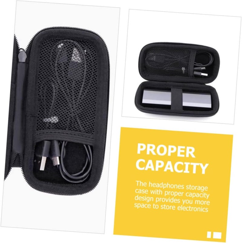 LABRIMP Portable Cable Organizer Bag for Travel Durable Storage Case with Two Compartments for Earphones Cables and Accessories Design for Tech Gadgets - Image 4