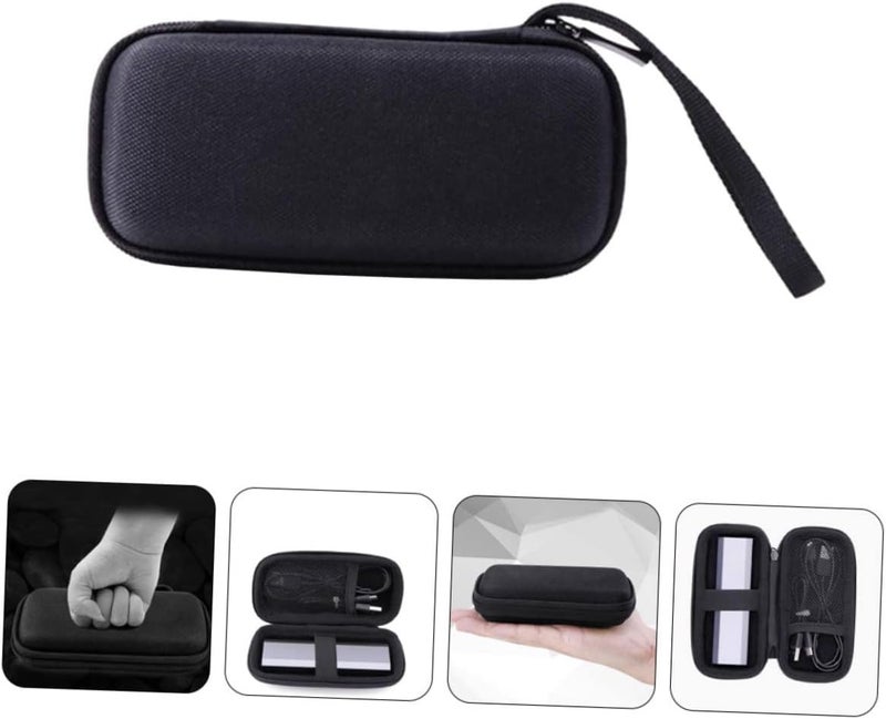 LABRIMP Portable Cable Organizer Bag for Travel Durable Storage Case with Two Compartments for Earphones Cables and Accessories Design for Tech Gadgets - Image 3
