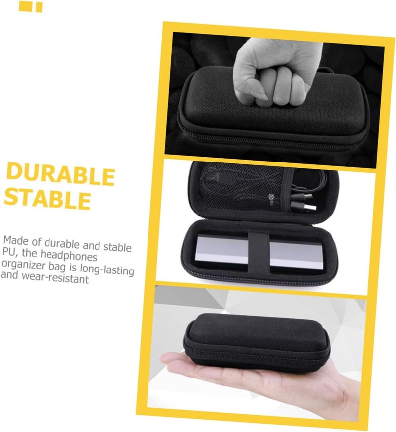 LABRIMP Portable Cable Organizer Bag for Travel Durable Storage Case with Two Compartments for Earphones Cables and Accessories Design for Tech Gadgets - Image 5