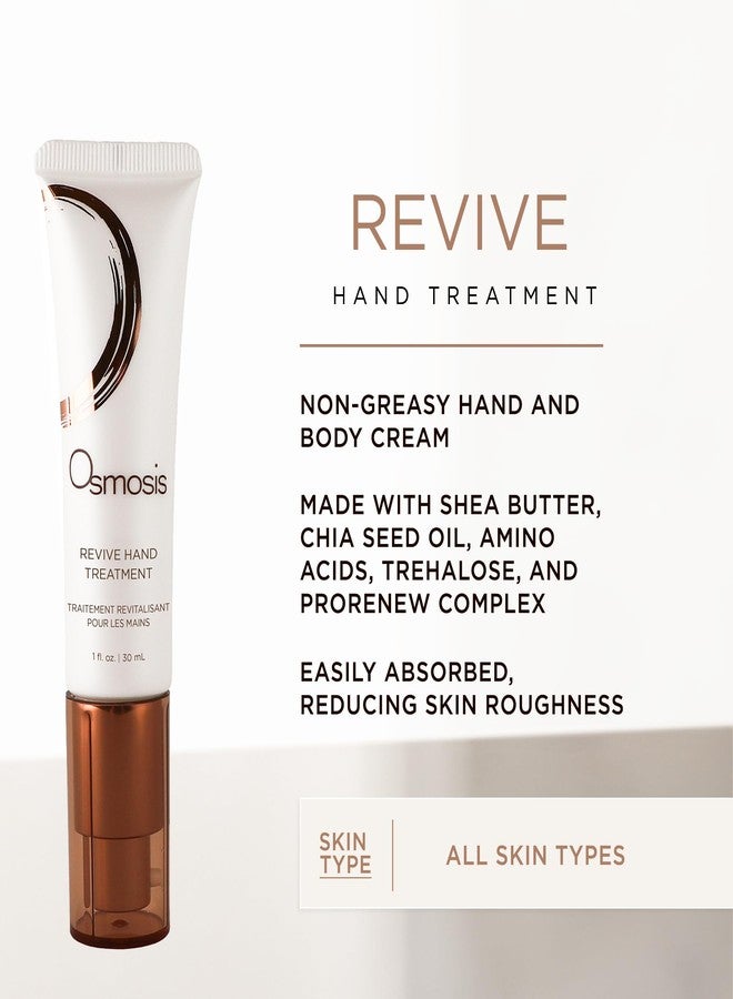 OSMOSIS REVIVE Hydrating Hand Cream, Shea Butter, All Skin Types, 1 Fl Oz - Image 2