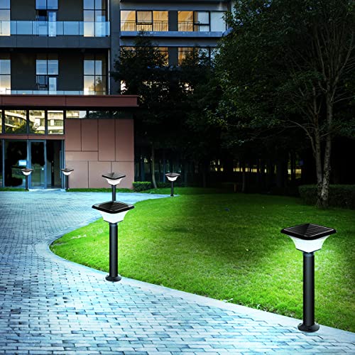 Epyz Solar Gate Pillar Light Outdoor with Long Pole Square Shape with 152 LEDs,12,000mah Battery, 3 Type of Lights, Application for Fence, Garden, Wall, Outdoor [ Multicolour ] (Square) - Image 2