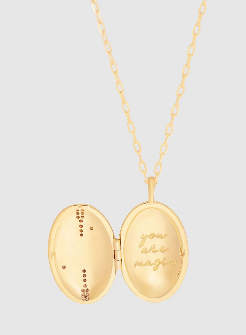 Wanderlust + co You Are Magic Locket Necklace
