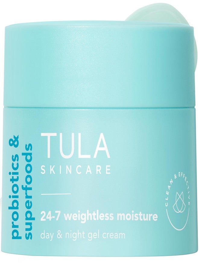 TULA Skin Care 24-7 Weightless Moisture Hydrating Day & Night Cream - Travel-Size, Anti-Aging Lightweight Gel Cream Moisturizer for Face, Contains Watermelon & Blueberry Extract, 0.5 oz. - Image 1