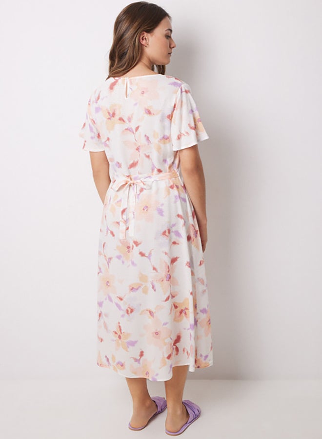 women'secret Viscose Allover Floral Midi Dress  - Image 4