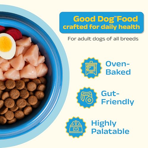 Good Dog Adult Dry Dog Food | Oven Baked | Real Chicken & Eggs | 1 Kg | High-Protein | High Palatability | Nutritionally Formulated with Vitamins & Minerals | Indian Herbs | Suitable for All Breeds - Image 3