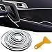 OSIFIT Car Interior Trim StripsUniversal 33ft Car Electroplating Decoration Styling Door Dashboard Flexible Interior Trim Accessories with Installing ToolSilver - Image 2
