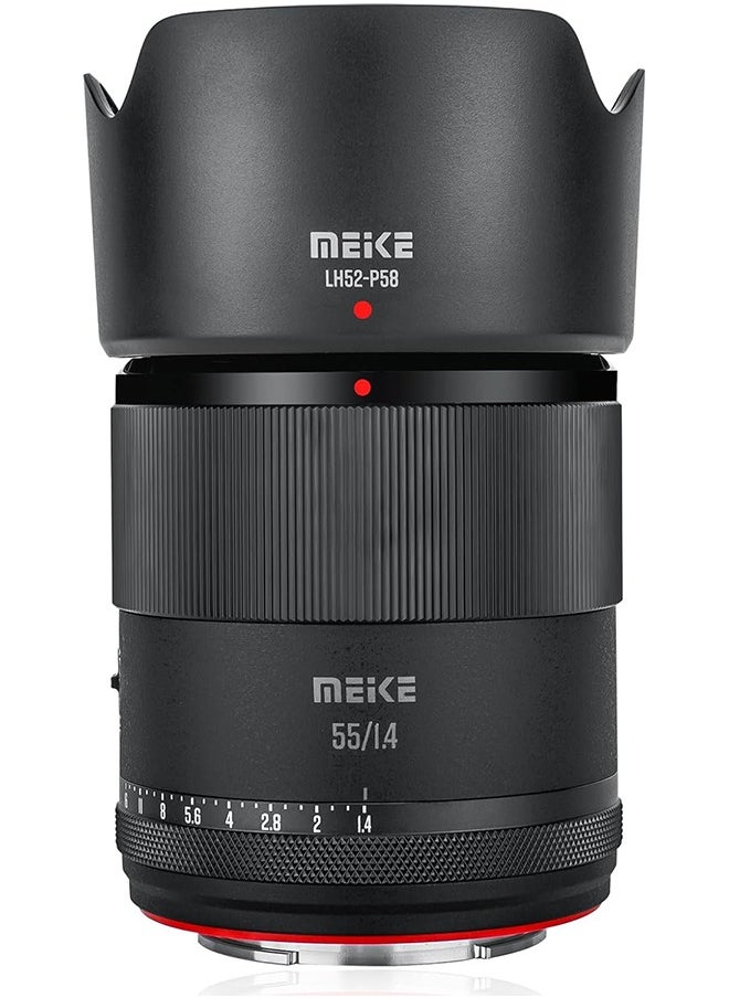 Meke - Meike 55mm F1.4 APS-C Frame AF STM(Stepping Motor) Lens Fixed Prime Portrait Lens for Fujifilm X Mount Mirrorless Cameras XT4 XT5 XT10 XT20 XT30 XT50 X-A2 X30 X70 X-S10,etc - Image 1