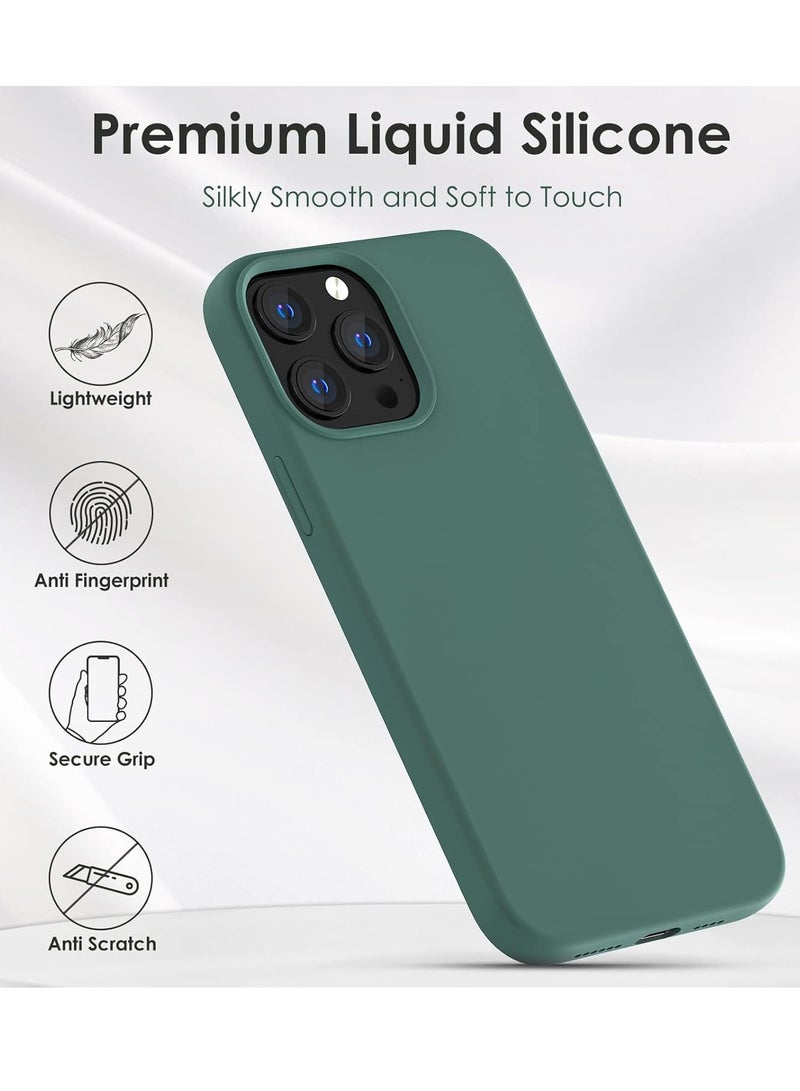 BORTONY iPhone 13 Pro Max Case Cover Liquid Soft Silicone Ultra Slim iPhone 13 Pro Max Cover Shockproof Protective Phone Case for iPhone 13 Pro Max 6.7 inch - Image 3