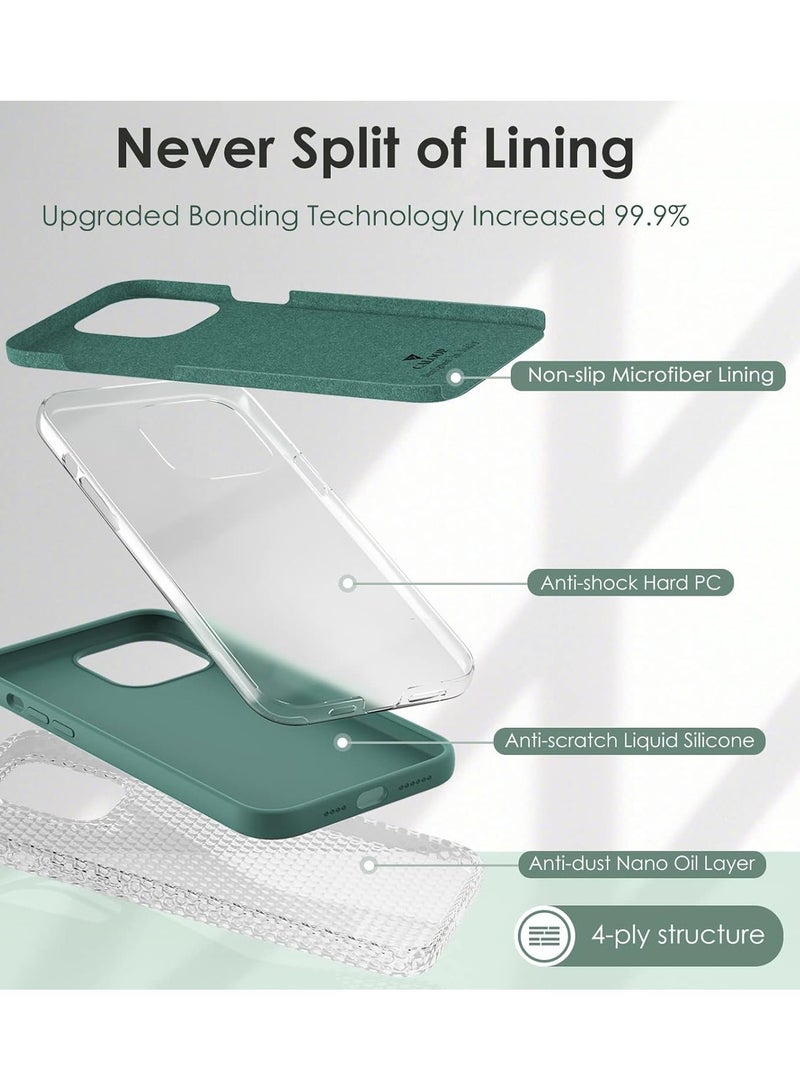 BORTONY iPhone 13 Pro Max Case Cover Liquid Soft Silicone Ultra Slim iPhone 13 Pro Max Cover Shockproof Protective Phone Case for iPhone 13 Pro Max 6.7 inch - Image 5