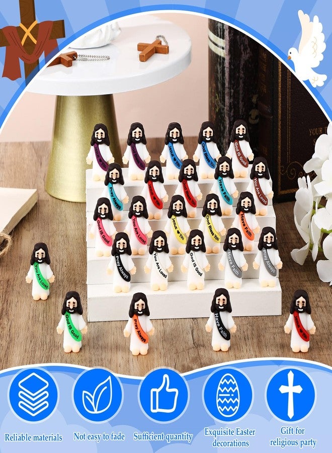 Bememo 100 Pcs Little Jesus Figures Original Design Mini Jesus Figures Toys to Hide and Seek Sunday School Baptism Share Gifts Stuffers Religious Party Favors - Image 3