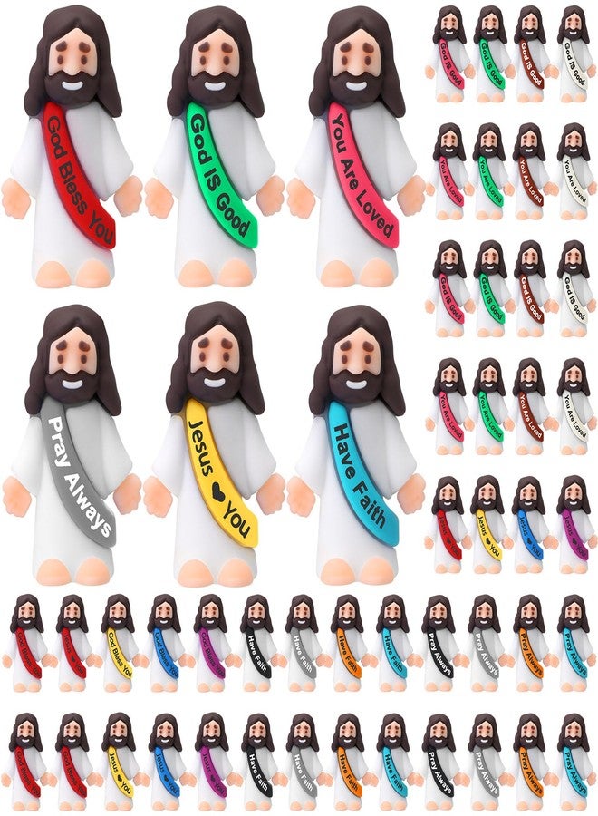Bememo 100 Pcs Little Jesus Figures Original Design Mini Jesus Figures Toys to Hide and Seek Sunday School Baptism Share Gifts Stuffers Religious Party Favors - Image 1