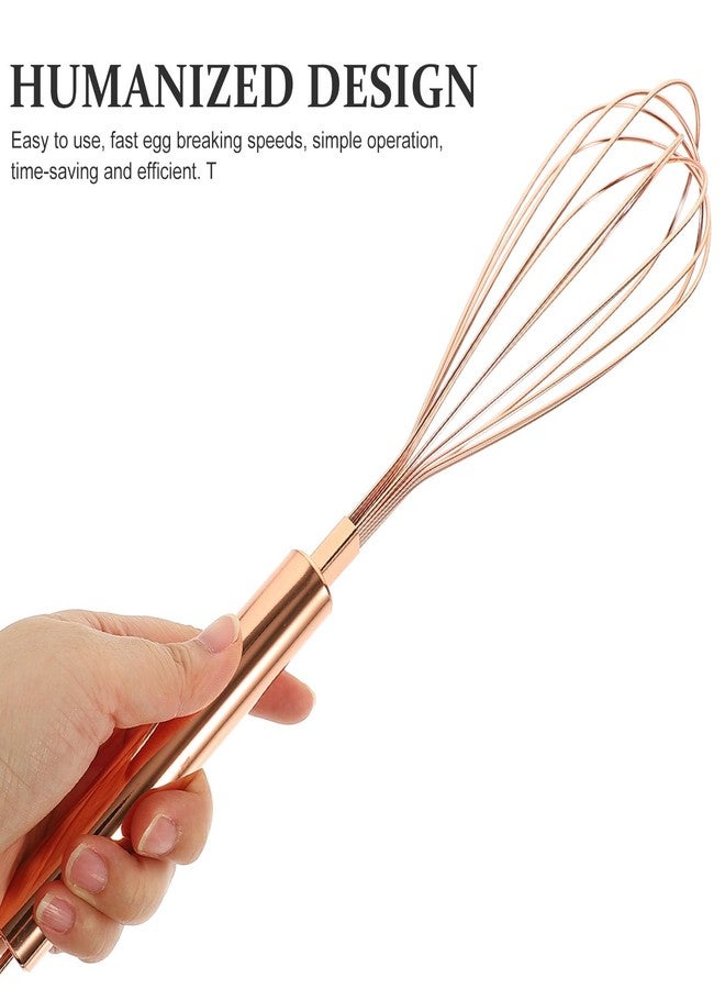 VOSAREA Mini Whisk Small Stainless Steel Whisk Kitchen Tiny Egg Beater with Thick Wire for Cooking ing Blending Ingredients Beating Mixing Sauces (12.97X2.16X2.16 Inch) - Image 4