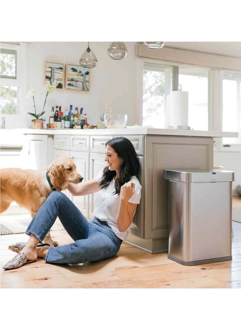 simplehuman - Voice and Motion Sensor Bin, Rectangular - Image 1