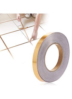JB Export Jb Export 50 Meters Golden Tape Home Floor Wallpaper Waterproof Tiles Tile Gap Tiles Stickers for Floor 05 CM Wide Gold  - Image 2