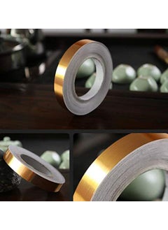 JB Export Jb Export 50 Meters Golden Tape Home Floor Wallpaper Waterproof Tiles Tile Gap Tiles Stickers for Floor 05 CM Wide Gold  - Image 5
