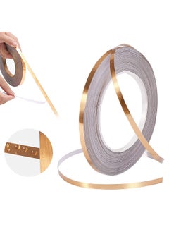 JB Export Jb Export 50 Meters Golden Tape Home Floor Wallpaper Waterproof Tiles Tile Gap Tiles Stickers for Floor 05 CM Wide Gold  - Image 1