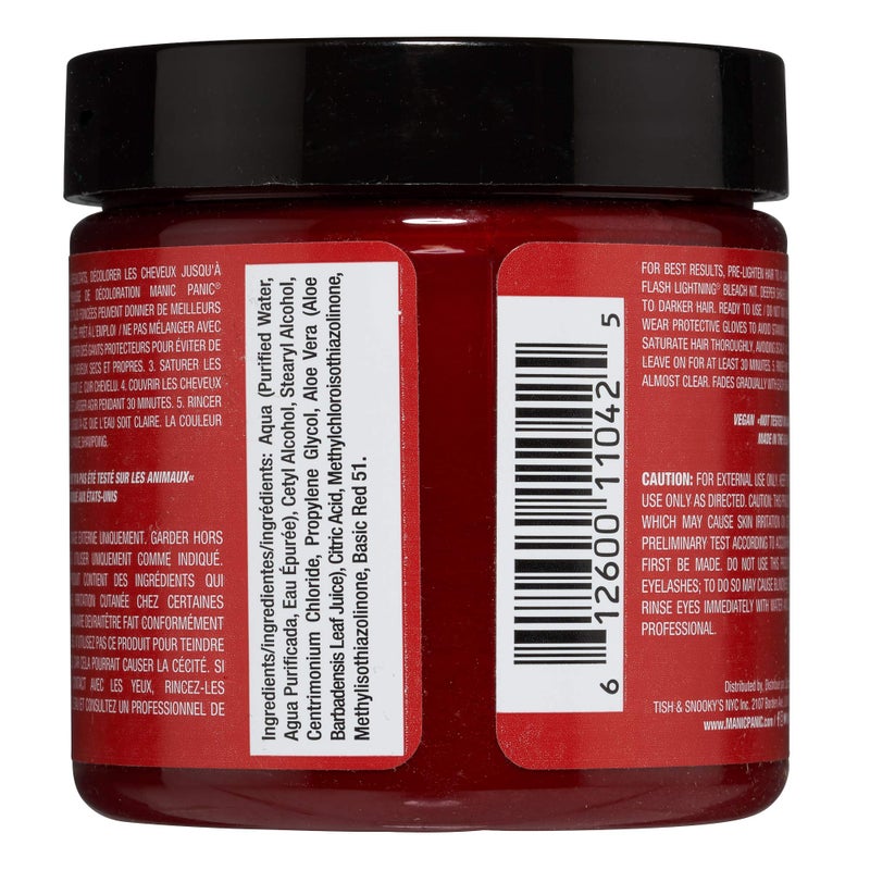 MANIC PANIC Classic Vampire's Kiss Semi Permanent Hair Color - Medium Red Hair Dye for Women & Men That Lasts 4-6 Weeks - Vegan, Ammonia & Cruelty-Free - Create & Mix Custom Shades (4oz) - Image 2