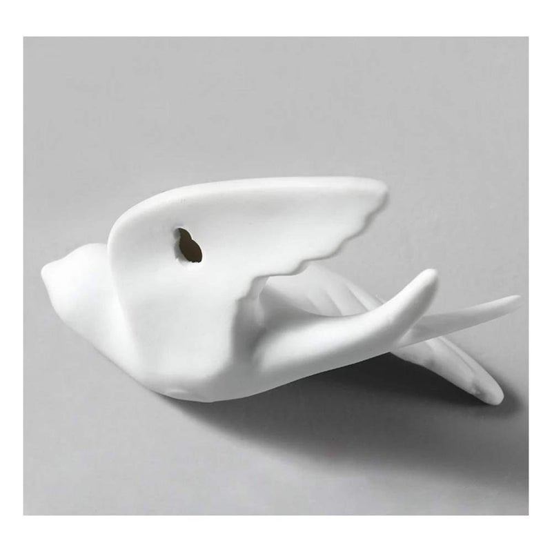 Insiswiner Ceramic Flying Birds decor 3D Wall Hanging White Birds Home Decor 2Pcs - Image 4