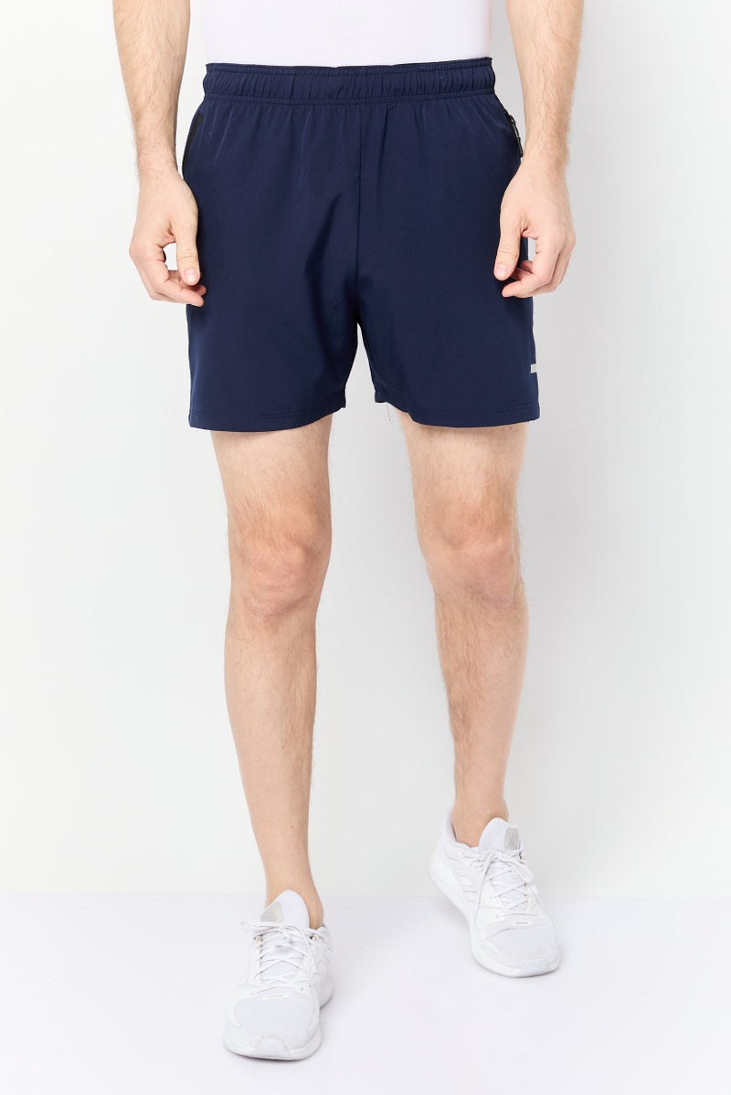 Mister Men 5 Inseam Sportswear Fit Training Shorts, Navy Blue - Image 1
