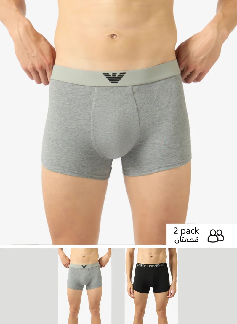 امبوريو ارماني 2 Pack Of Logo Boxers