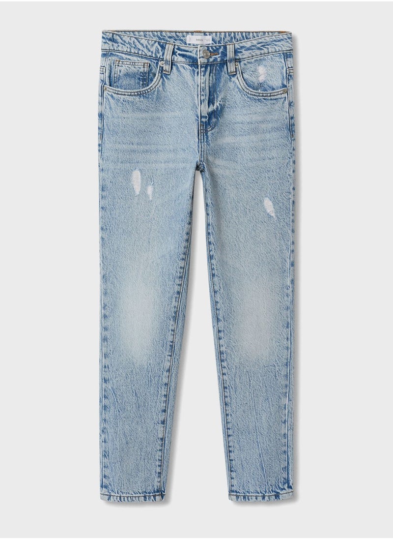 MANGO - Kids Straight Fit Jeans - Image 1