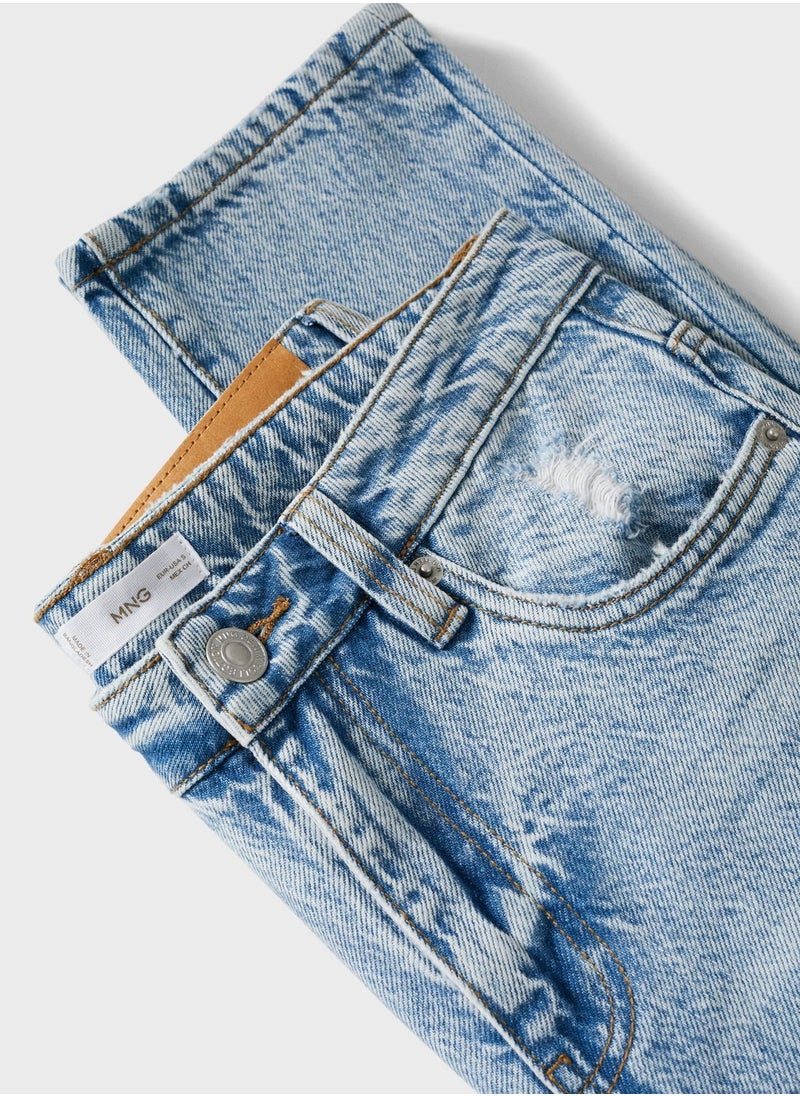 MANGO - Kids Straight Fit Jeans - Image 1