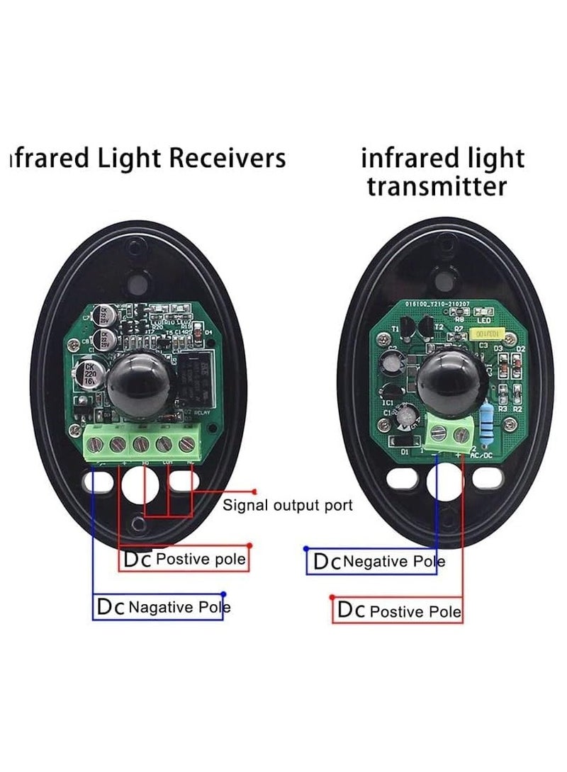 SOLDOUT IP55 Automated Gate Safe Infrared Sensor Swing Sliding Garage Gate Relay Door Safety Infrared Photocells (Black) - Image 3