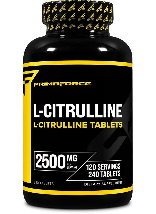 Primaforce L-Citrulline 2500mg, 240 Tablets, 120 Servings - Image 1