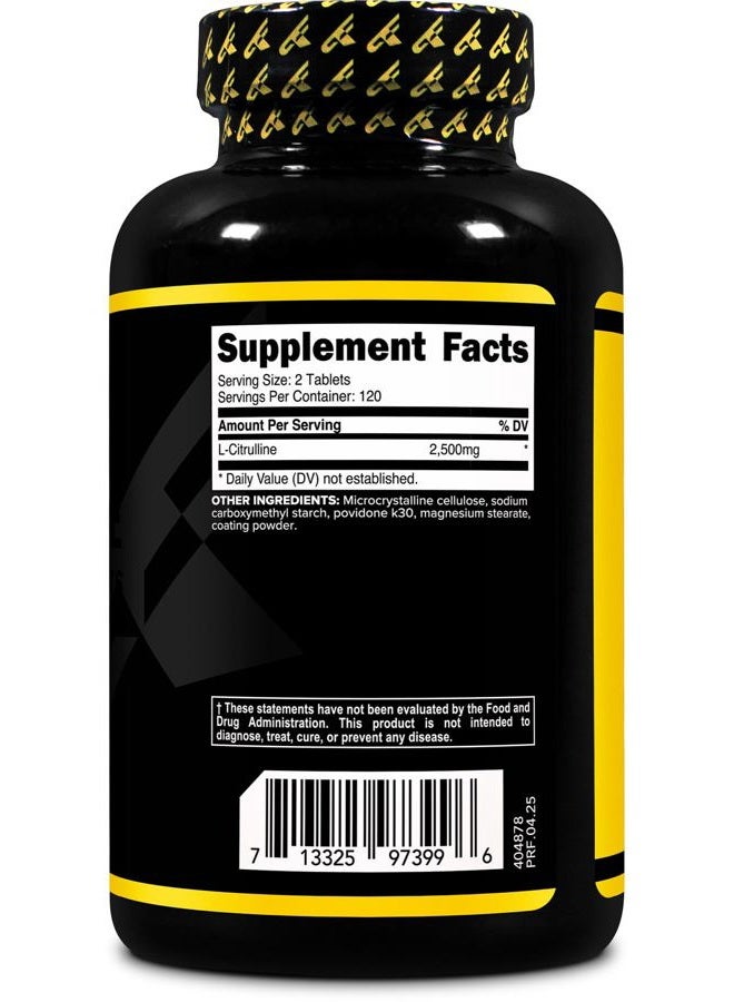 Primaforce L-Citrulline 2500mg, 240 Tablets, 120 Servings - Image 4