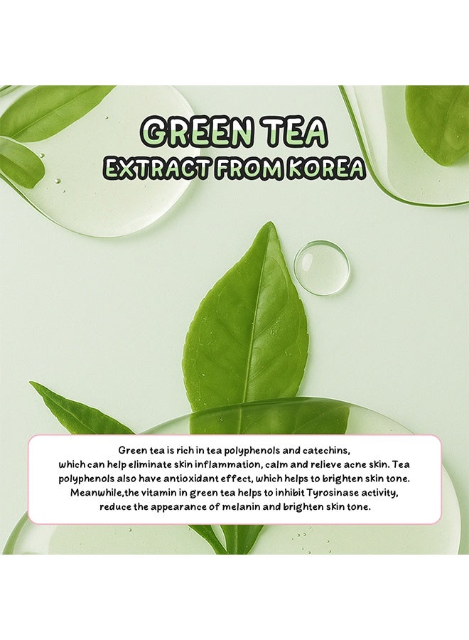 QUIYUM Green Tea Mud Mask - Green Tea Deep Cleanse Mask for Pore Cleansing & Moisturizing & Hydrating & Refreshing, Antioxidant Green Tea Face Mask Improves Overall Complexion, Clay Mask for All Skin Types - Image 4