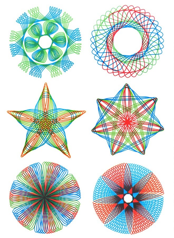 GROIC - 27 Pieces Spirograph Design Set Classic Gear Design Kit - Image 1