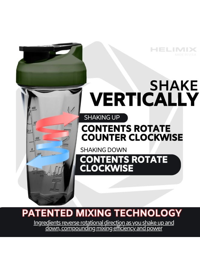 Helimix 2.0 Vortex Blender Shaker Bottle Holds Upto 28Oz No Blending Ball Or Whisk Usa Made Portable Pre Workout Whey Protein Drink Shaker Cup Mixes Cocktails Smoothies Shakes Top Rack Safe  - Image 3