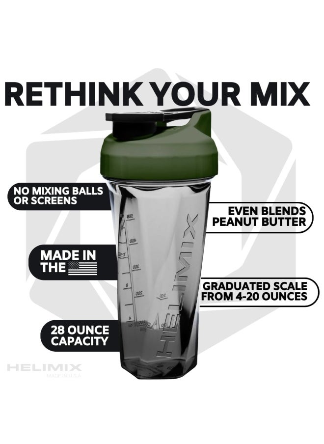 Helimix 2.0 Vortex Blender Shaker Bottle Holds Upto 28Oz No Blending Ball Or Whisk Usa Made Portable Pre Workout Whey Protein Drink Shaker Cup Mixes Cocktails Smoothies Shakes Top Rack Safe  - Image 4