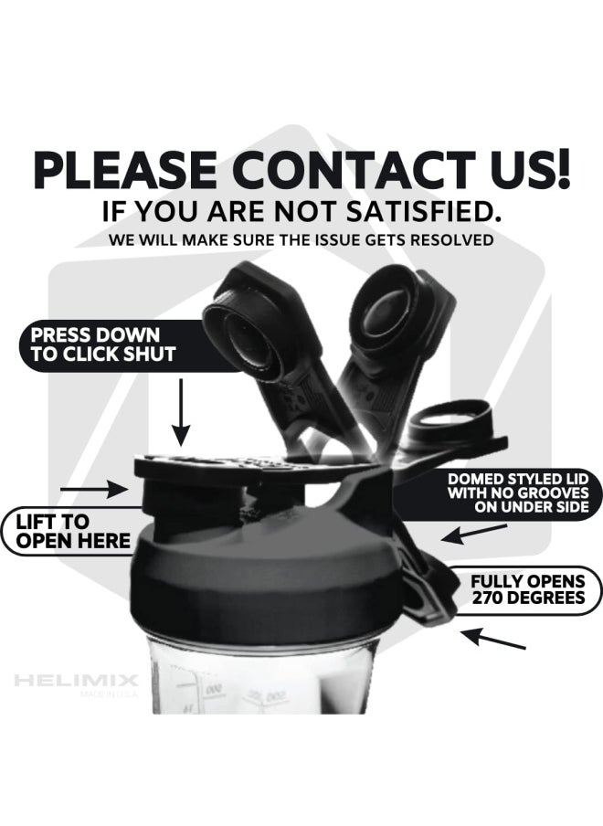 Helimix 2.0 Vortex Blender Shaker Bottle Holds Upto 28Oz No Blending Ball Or Whisk Usa Made Portable Pre Workout Whey Protein Drink Shaker Cup Mixes Cocktails Smoothies Shakes Top Rack Safe  - Image 5
