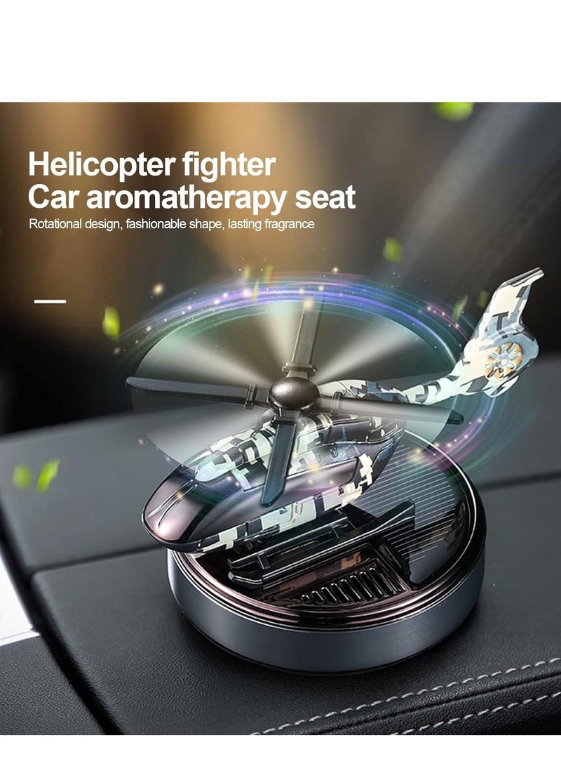 Solar Air Freshener Alloy Helicopter Air Freshener For Car And Home Fragrance - Image 2