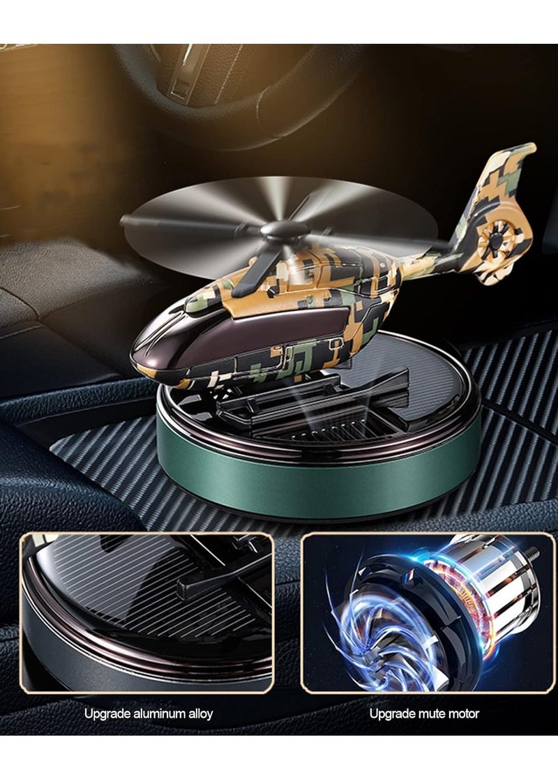 Solar Air Freshener Alloy Helicopter Air Freshener For Car And Home Fragrance - Image 4