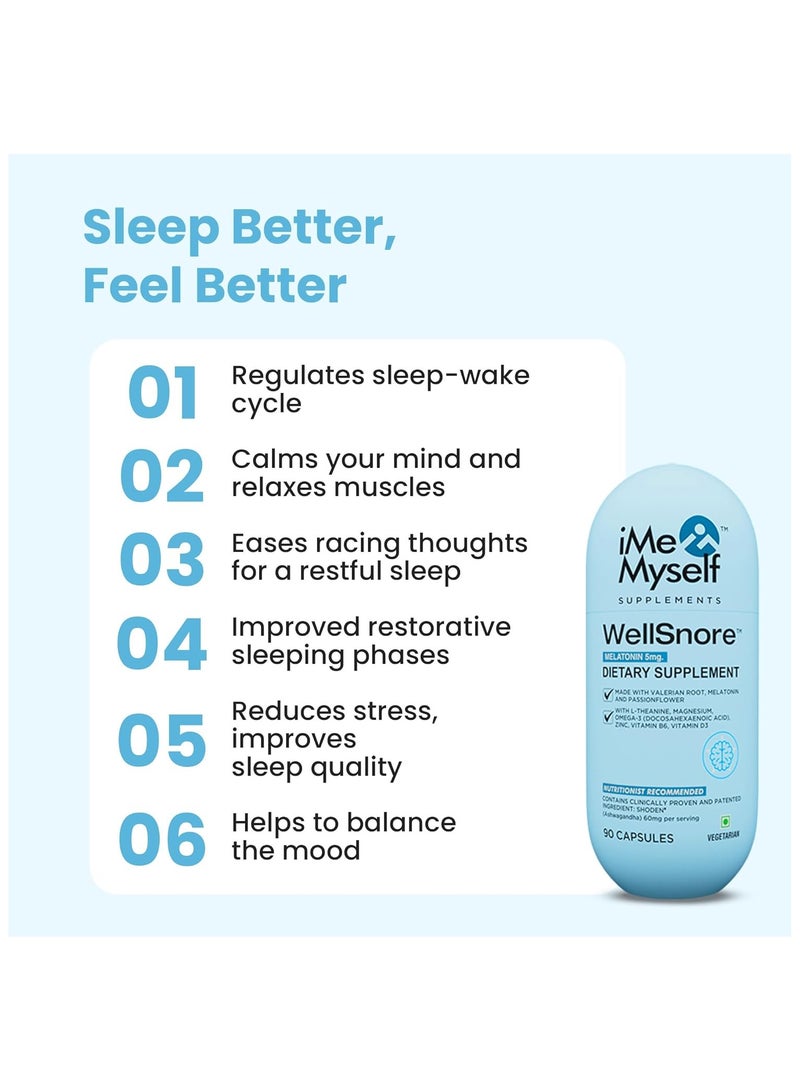 iMeMyself WellSnore - 90 Capsules - Image 3