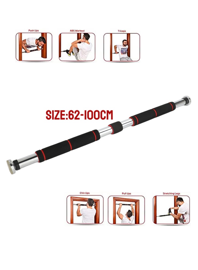 TNGames 【Adjustable Version】Doorway Horizontal Pull-Up Bar, 62-100cm Adaptive Installation, No-Drilling Home Fitness Equipment - Image 1